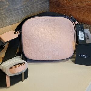 NWT Botkier Chelsea Camera/Crossbody Bag In Rossa Pink Leather